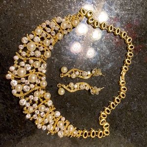 Heavy party wear necklace set